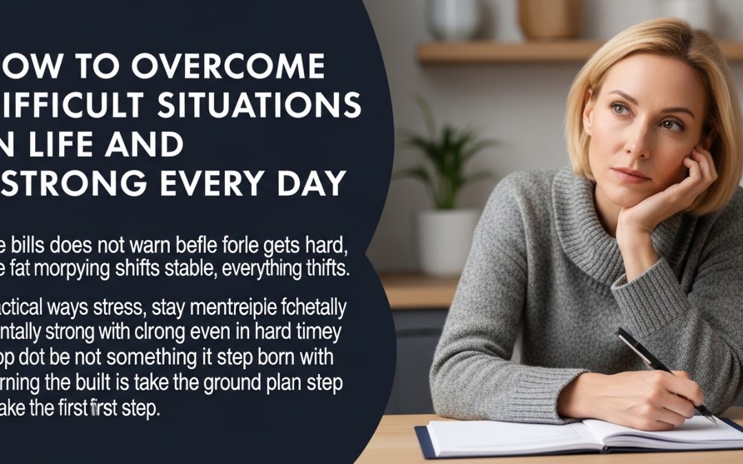 How to Overcome Difficult Situations in Life and Stay Strong Every Day